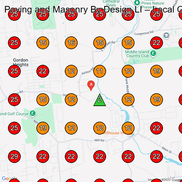 Paving and Masonry By Design LI GeoGrid visibility map for Paving Contractor in None
